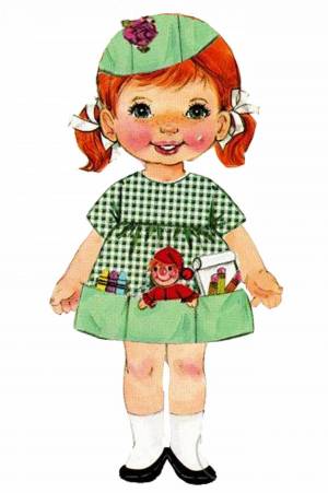 Раскраска куколка для детей #26 #360942