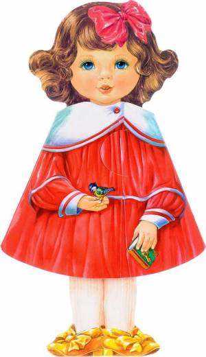 Раскраска куколка для детей #31 #360947