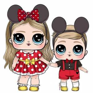 Раскраска куколка лол для детей #35 #360989