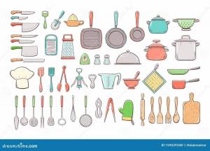 Раскраска кухонные принадлежности для детей #17 #362706