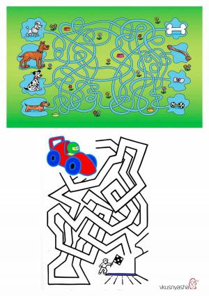 Раскраска лабиринты для детей 6 7 лет #14 #363429