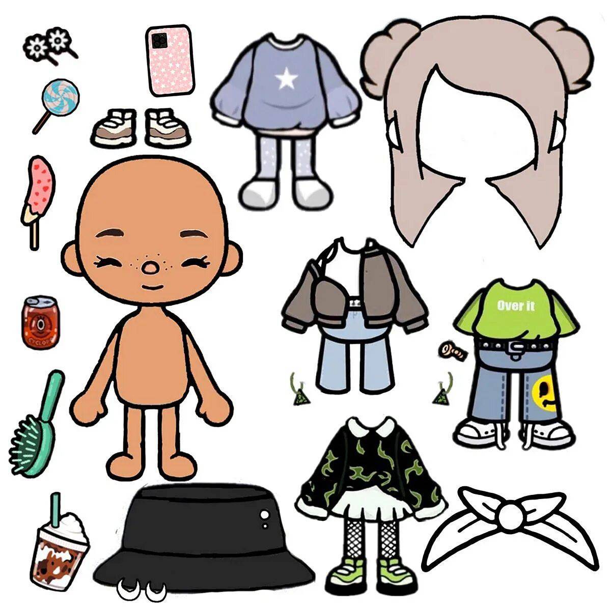 Кукла тока бока и одежда #12