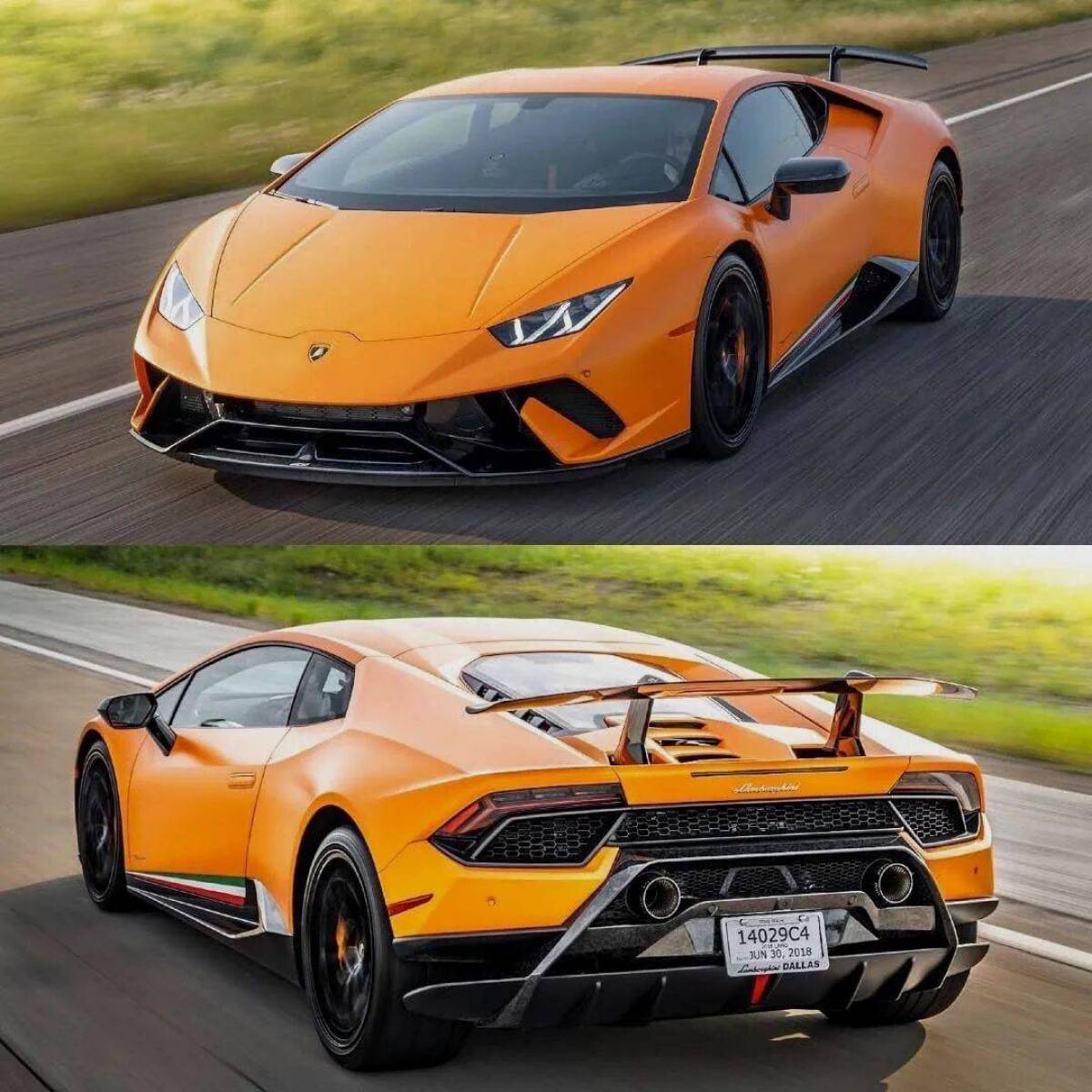 Оранжевый Lamborghini Хуракан