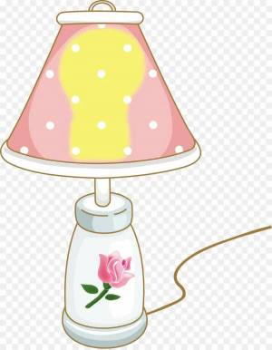 Раскраска лампа для детей #16 #365105