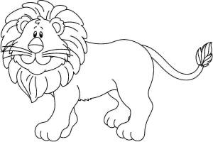 Раскраска лев для детей 3 4 лет #33 #365954