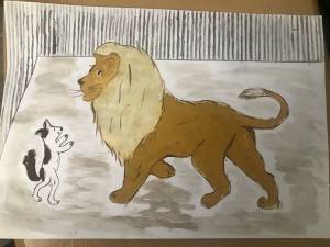 Раскраска лев и собачка толстой #7 #365990