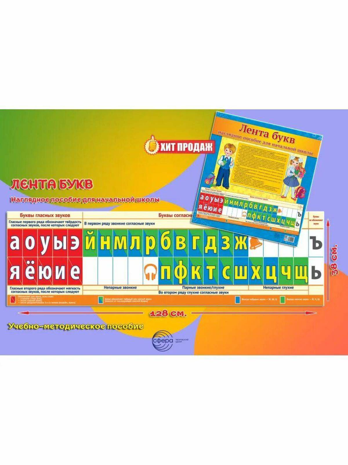 Картинки Лента букв и звуков для начальной школы (29 шт.) - #8626