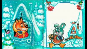 Раскраска лиса и заяц для детей #5 #370975