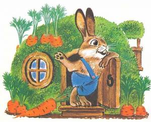 Раскраска лиса и заяц для детей #32 #371002