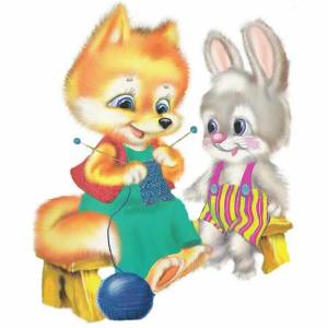 Раскраска лиса и заяц для детей #35 #371005
