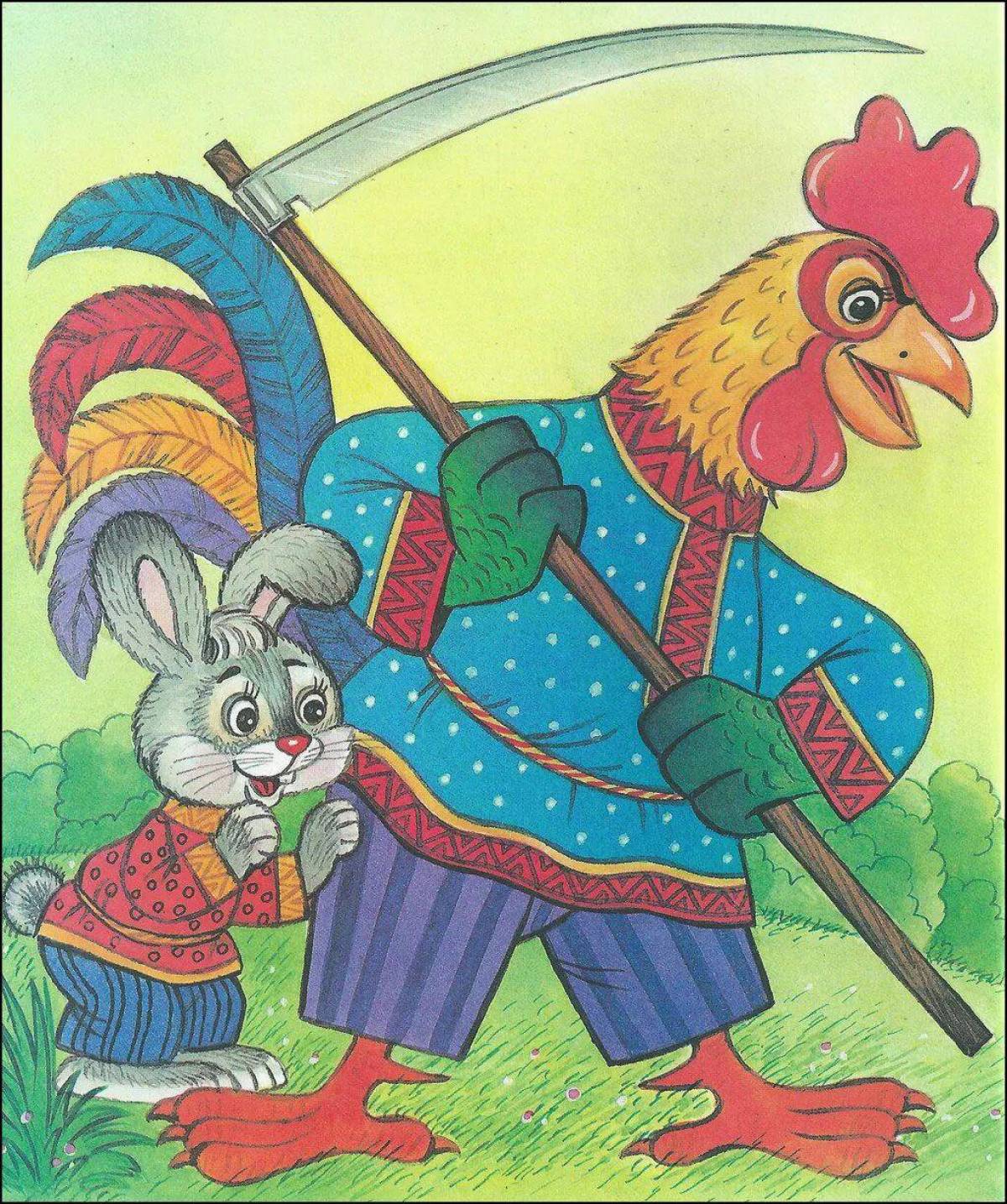 Лиса и заяц из сказки заюшкина избушка #15