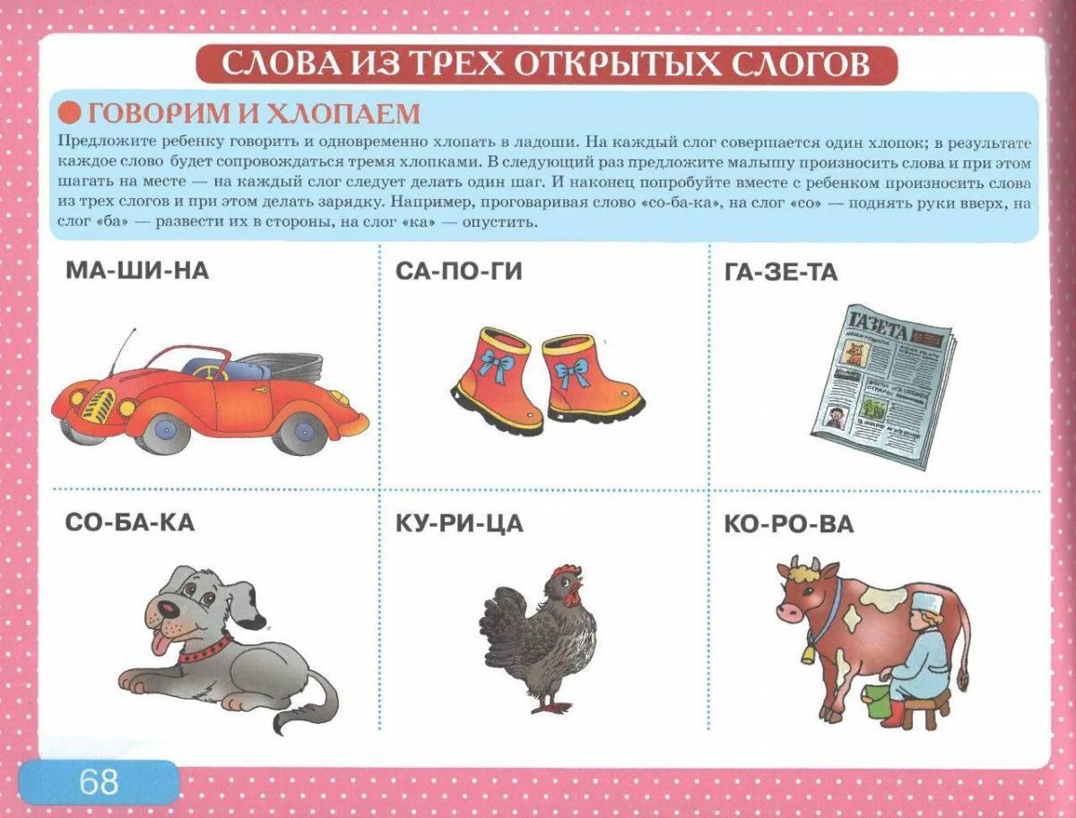 Картинки для неговорящих детей