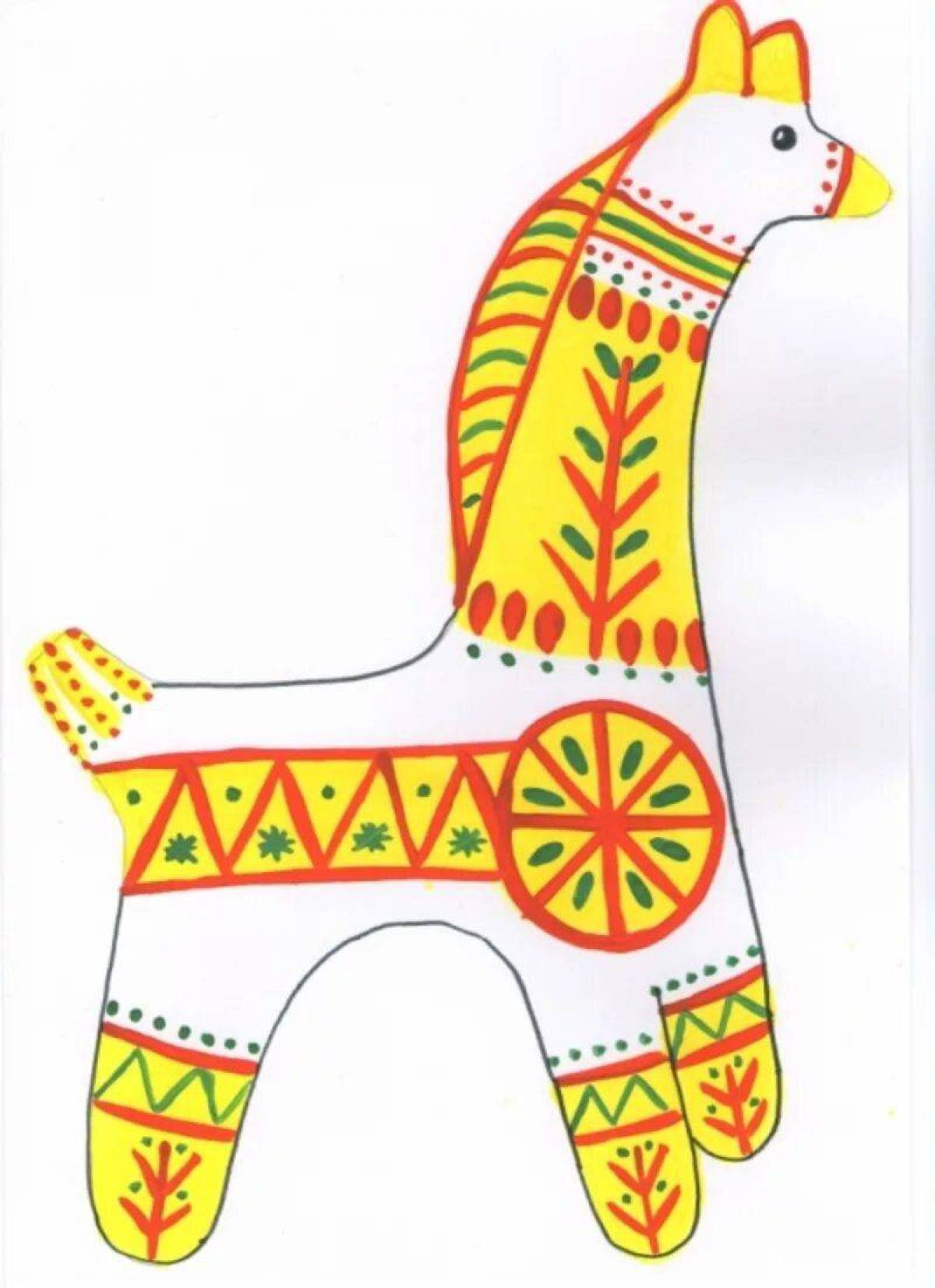 Дымковская лошадка узоры. Дымкоская игрушка олежек. Дымковская игрушка лошадка роспись. Роспись игрушек 3 класс. Расписная игрушка дымковская лошадка.