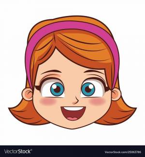 Раскраска лицо для детей девочки #33 #372346