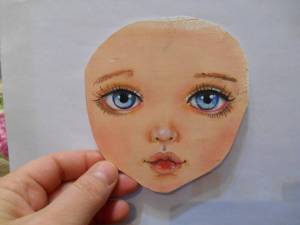 Раскраска лицо куклы #6 #372427