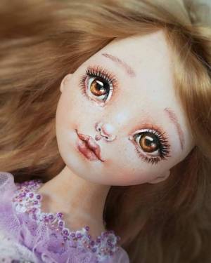 Раскраска лицо куклы #25 #372446