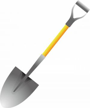 Раскраска лопата для детей #12 #374342