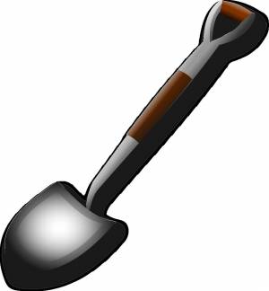Раскраска лопата для детей #13 #374343