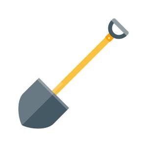 Раскраска лопата для детей #16 #374346