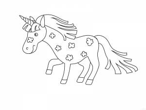 Раскраска лошадка для детей 4 5 лет #12 #374684