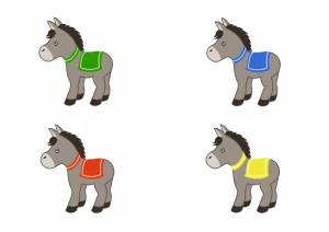 Раскраска лошадь для детей 3 4 лет #18 #374946