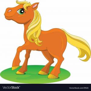 Раскраска лошадь для детей 3 4 лет #30 #374958