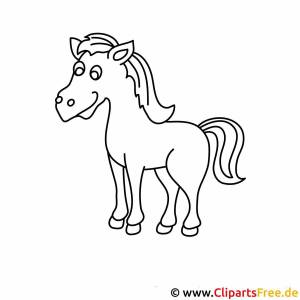 Раскраска лошадь для детей 6 7 лет #18 #374984
