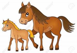Раскраска лошадь для детей 6 7 лет #26 #374992