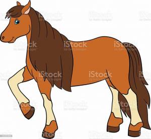 Раскраска лошадь для детей 6 7 лет #33 #374999