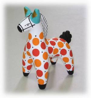 Раскраска лошадь дымковская игрушка #4 #375007