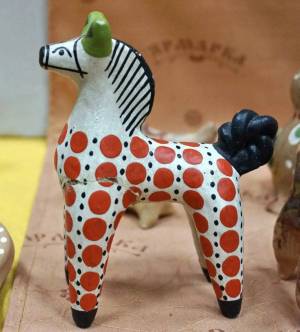 Раскраска лошадь дымковская игрушка #14 #375017