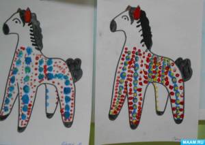 Раскраска лошадь дымковская игрушка #19 #375022