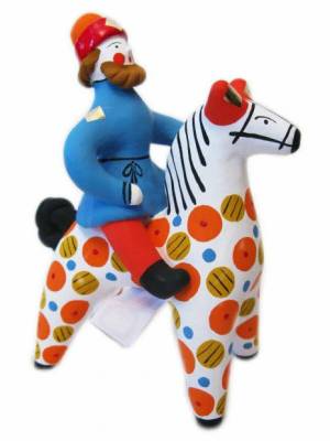 Раскраска лошадь дымковская игрушка #26 #375029