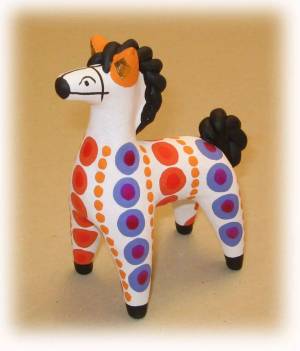 Раскраска лошадь дымковская игрушка #35 #375038