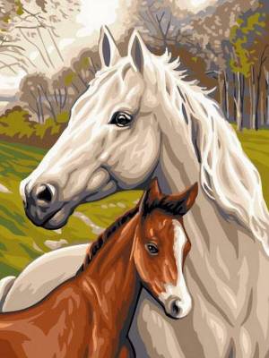 Раскраска лошадь по номерам #8 #375048