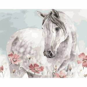 Раскраска лошадь по номерам #18 #375058