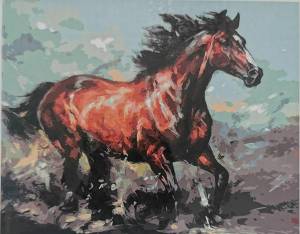 Раскраска лошадь по номерам #24 #375064