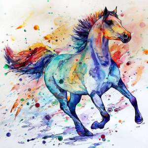 Раскраска лошадь рисунок #5 #375123