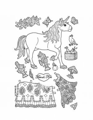 Раскраска лошадь с одеждой #13 #375199