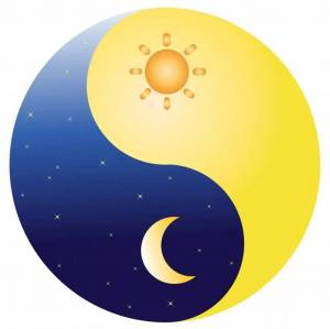 Раскраска луна и солнце для детей #11 #375631