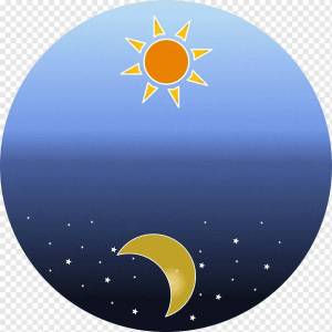 Раскраска луна и солнце для детей #20 #375640