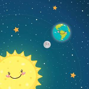 Раскраска луна и солнце для детей #28 #375648