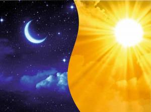 Раскраска луна и солнце для детей #29 #375649