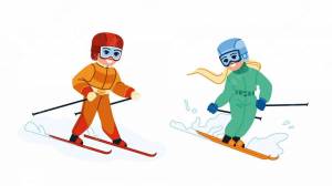 Раскраска лыжник для детей 4 5 лет #29 #375854