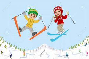 Раскраска лыжник для детей 4 5 лет #33 #375858