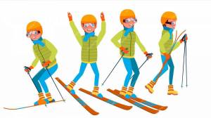 Раскраска лыжник для детей 6 7 лет #25 #375889