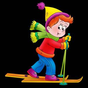 Раскраска лыжник для малышей #13 #375914