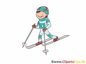 Раскраска лыжник для малышей #17 #375918