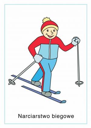 Раскраска лыжник для малышей #22 #375923