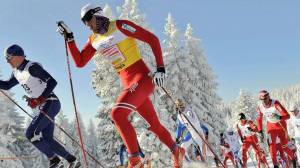 Раскраска лыжный спорт #14 #375952